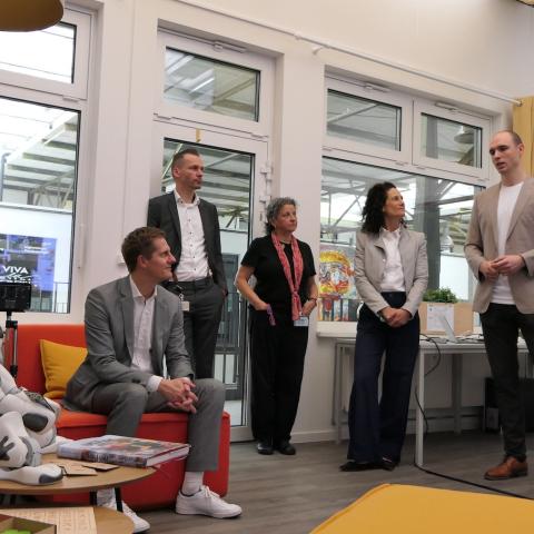 Digital- und Justizminister Dr. Benjamin Grimm besucht EDIH pro_digital an der TH Wildau