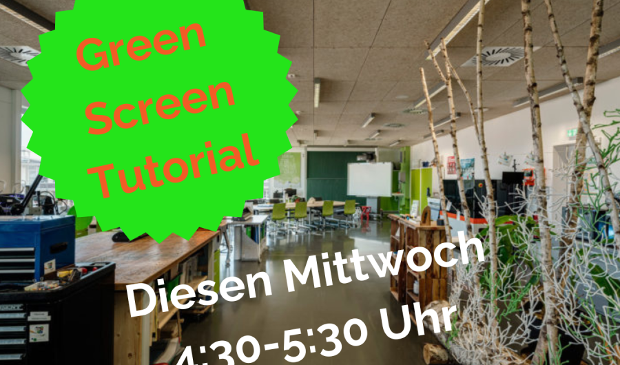 Green-Screen Tutorial Workshop Plakat