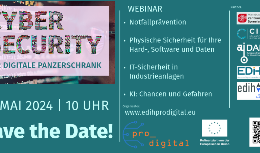 Cybersecurity Webinar Flyer Event Ankündigung
