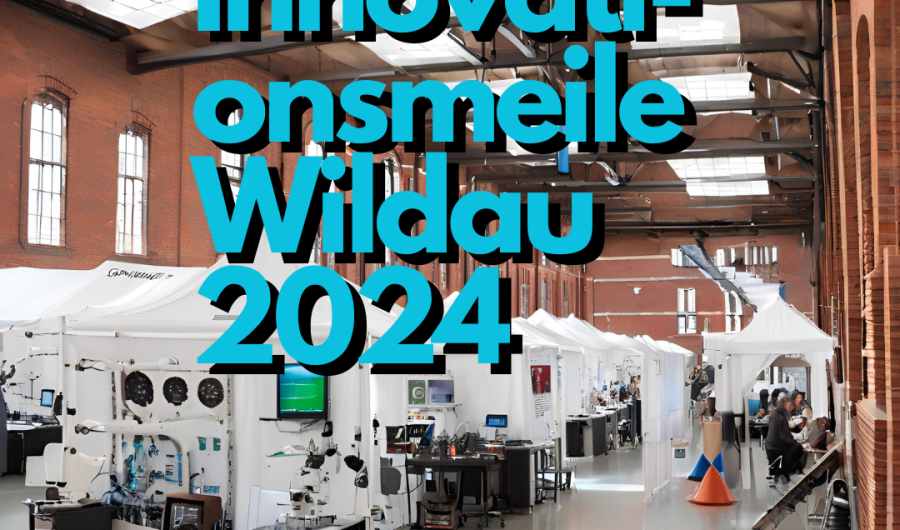 Digitale Kollage mit Text: Innovationsmeile Wildau 2024