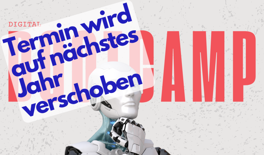 Bootcamp Ankündigung, Android Halbportrait, Termin auf nächstes Jahr verschoben