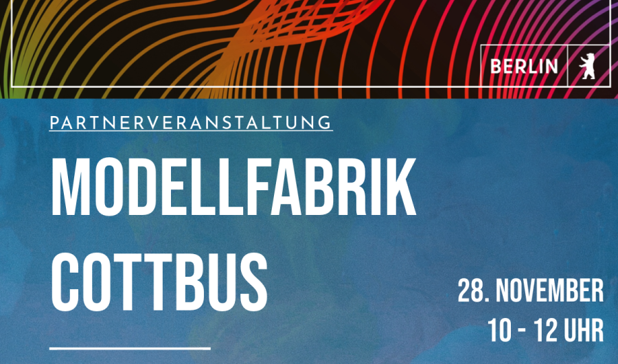 Modellfabrik Transfer Week Berlin-Brandenburg 2024 Flyer für Modellfabrik Transfer Week Berlin-Brandenburg 2024