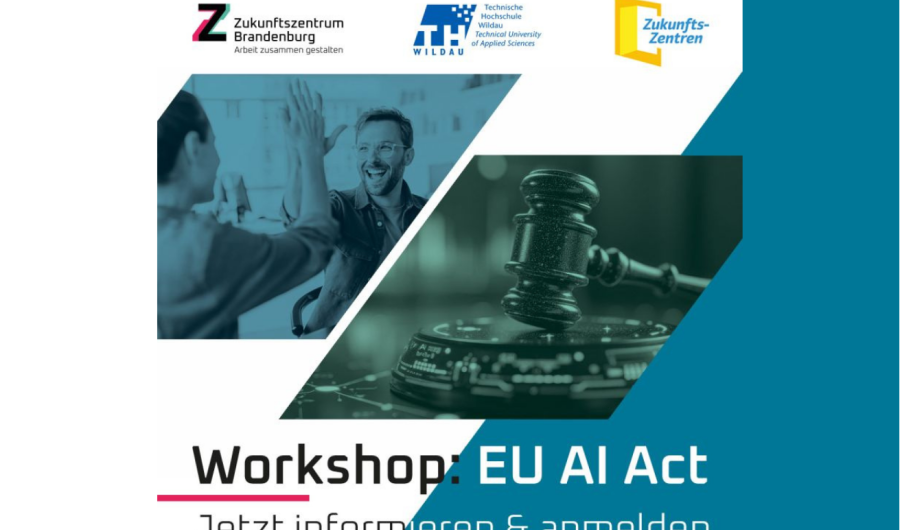 Plakat zur Veranstaltunsankündigung Workshop EU AI Act