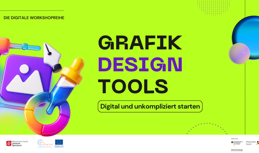 Plakat zur Ankündigung einer Veranstaltung zum Thema DIY Grafikdesign