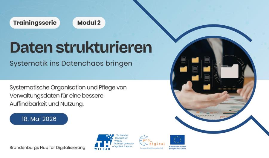 Flyer zur Veranstaltung Datenkompetenz für die Verwaltung