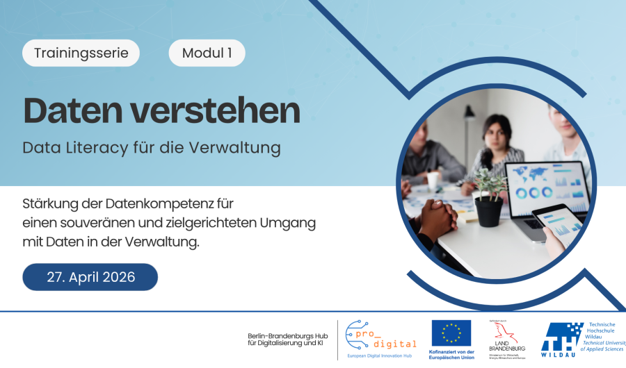 Flyer zur Veranstaltung Datenmanagement für die Verwaltung - Daten verstehen