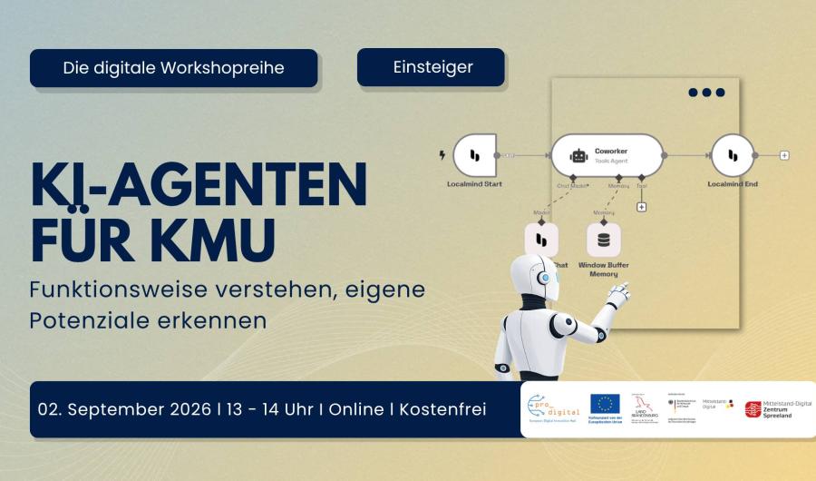 Flyer zur Veranstaltung - KI-Agenten für KMU