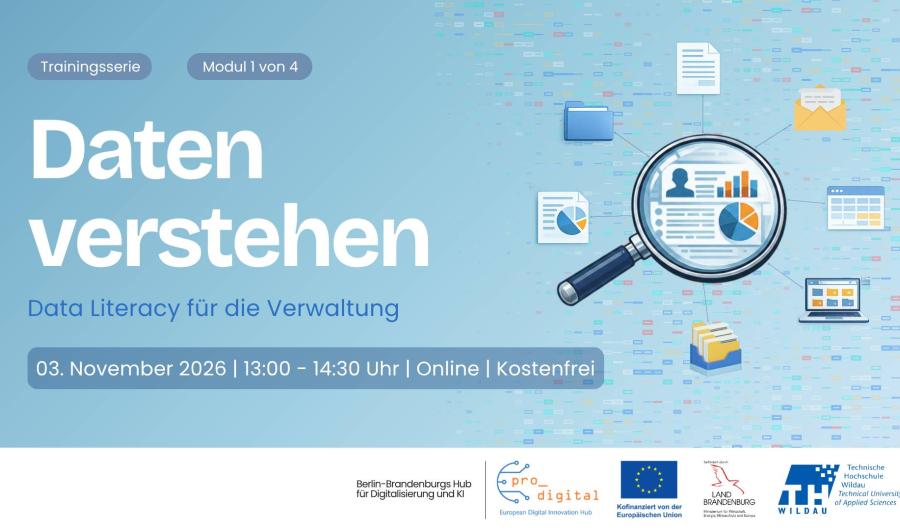 Flyer zur Veranstaltung Datenmanagement für die Verwaltung