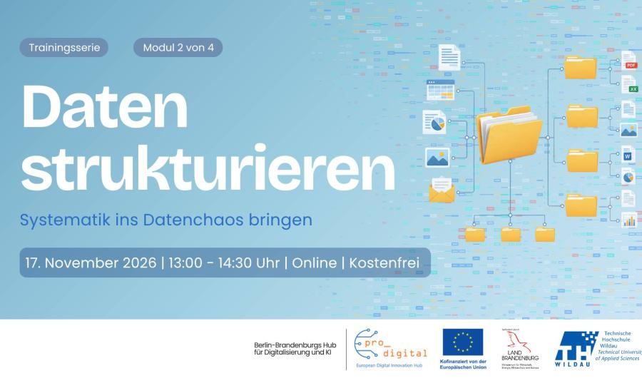 Flyer zur Veranstaltung Datenmanagement für die Verwaltung