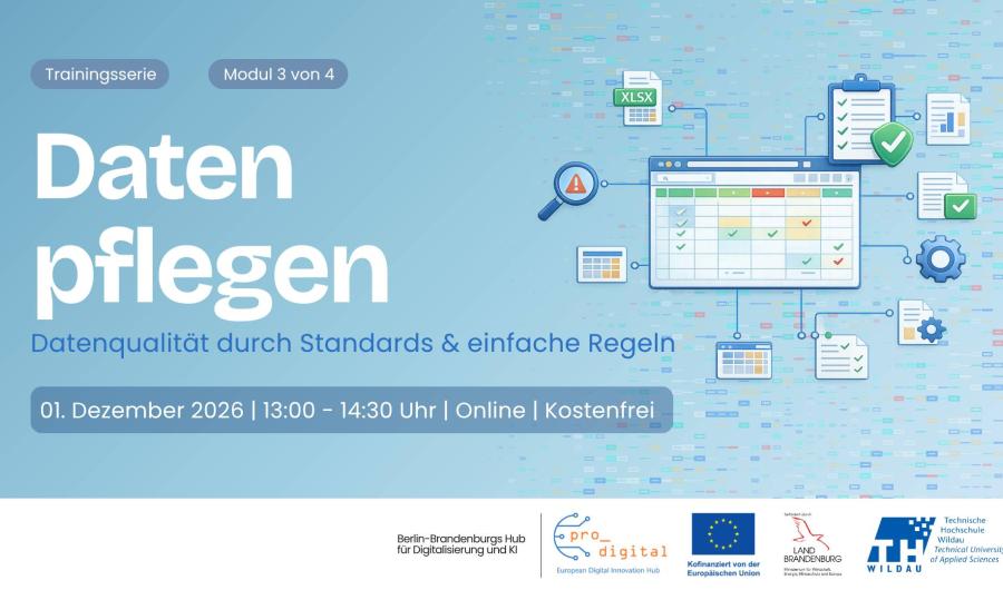 Flyer zur Veranstaltung Datenmanagement für die Verwaltung