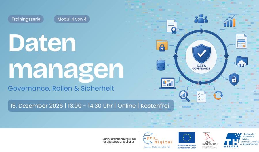Flyer zur Veranstaltung Datenmanagement für die Verwaltung