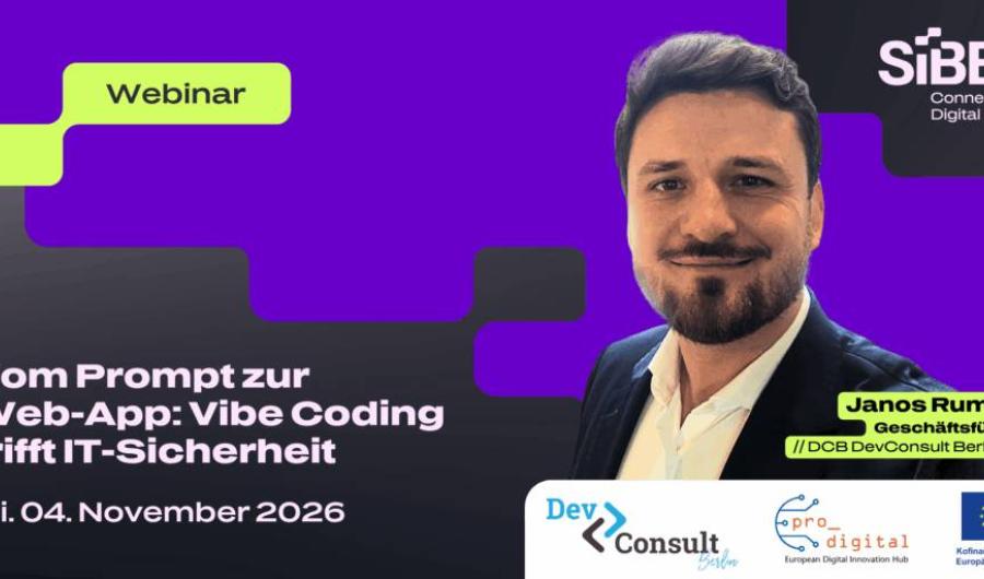 Flyer zur Veranstaltung Vom Prompt zur Web-App: Vibe Coding trifft IT-Sicherheit