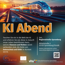 Ankündigung zum Event: KI Abend in Spremberg am 20. März um 19 Uhr