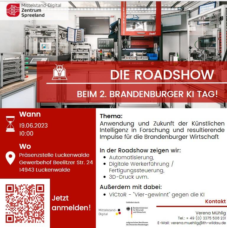 Infofoto zur Roadshow am Brandenburger KI Tag