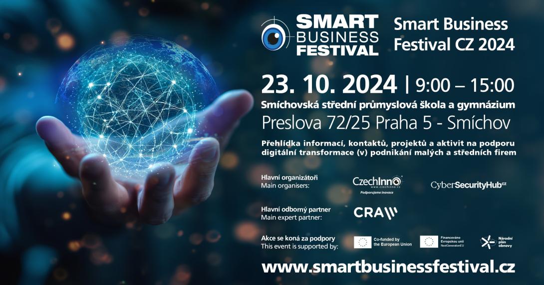 Flyer for Smart Business Festival in Prag am 23.10.2024