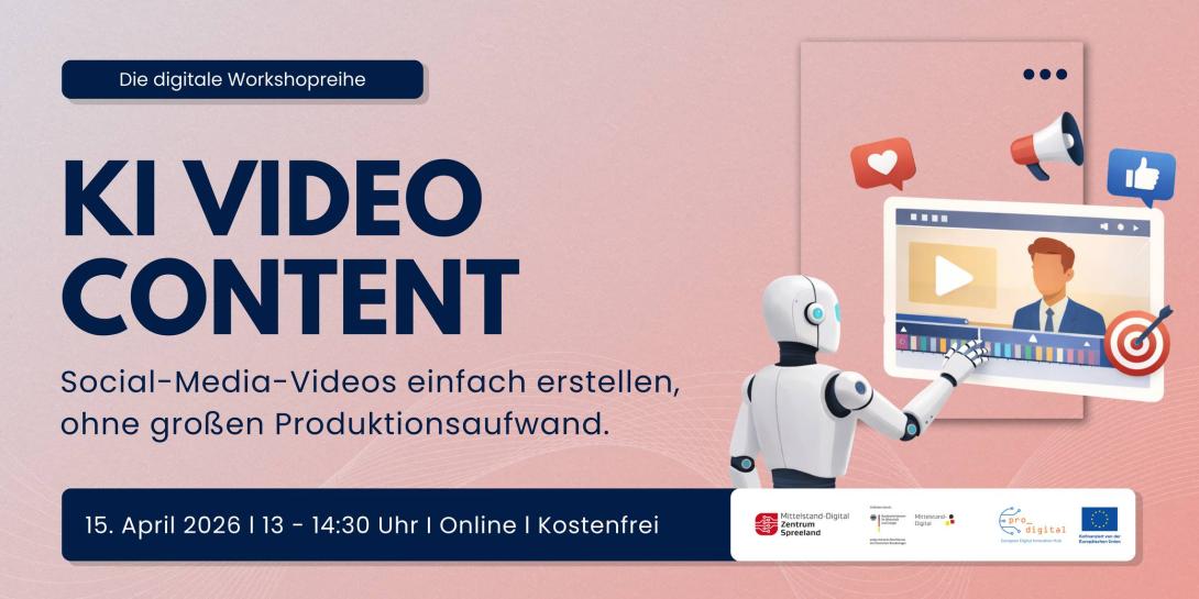 Flyer zur Veranstaltung - KI Videocontent