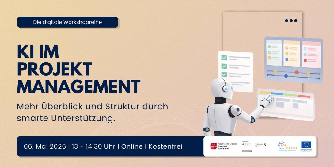 Flyer zur Veranstaltung - KI im Projektmanagement