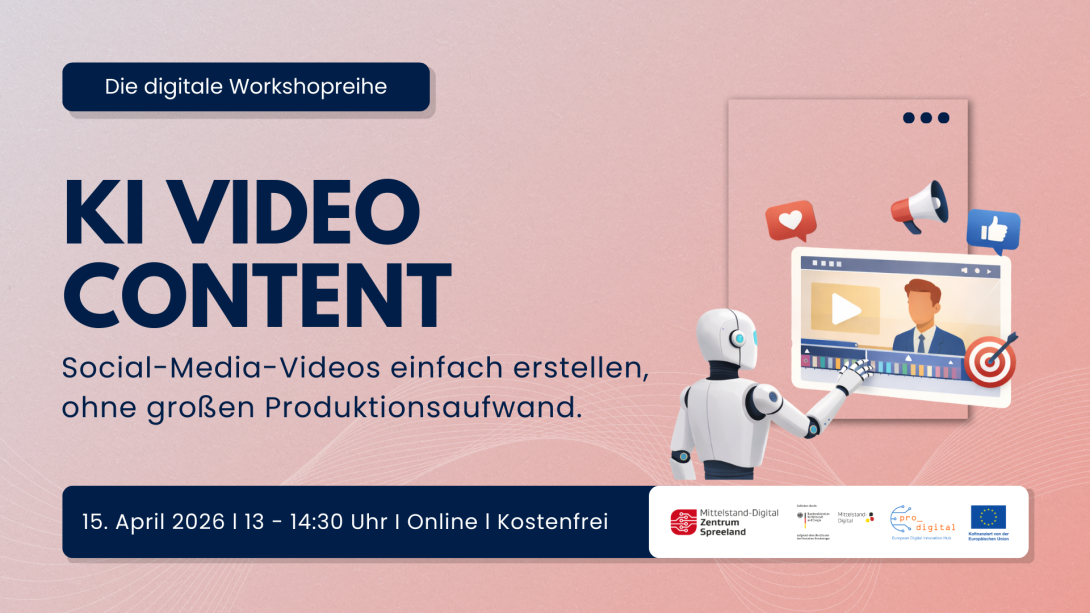 Flyer zur Veranstaltung - KI Videocontent