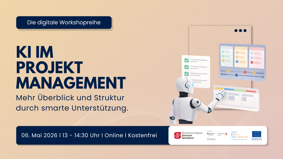 Flyer zur Veranstaltung - KI im Projektmanagement