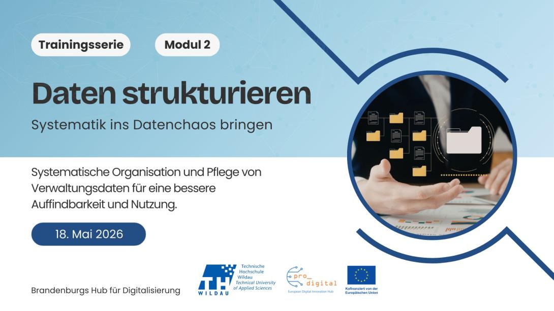 Flyer zur Veranstaltung Datenkompetenz für die Verwaltung