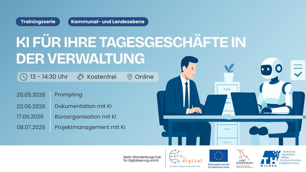 Flyer zur Veranstaltung - Prompting in der Verwaltung