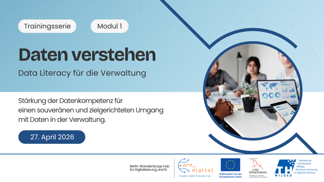 Flyer zur Veranstaltung Datenmanagement für die Verwaltung - Daten verstehen