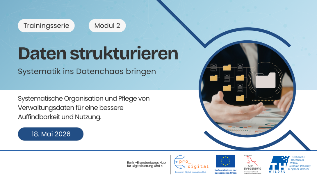 Flyer zur Veranstaltung Datenmanagement für die Verwaltung