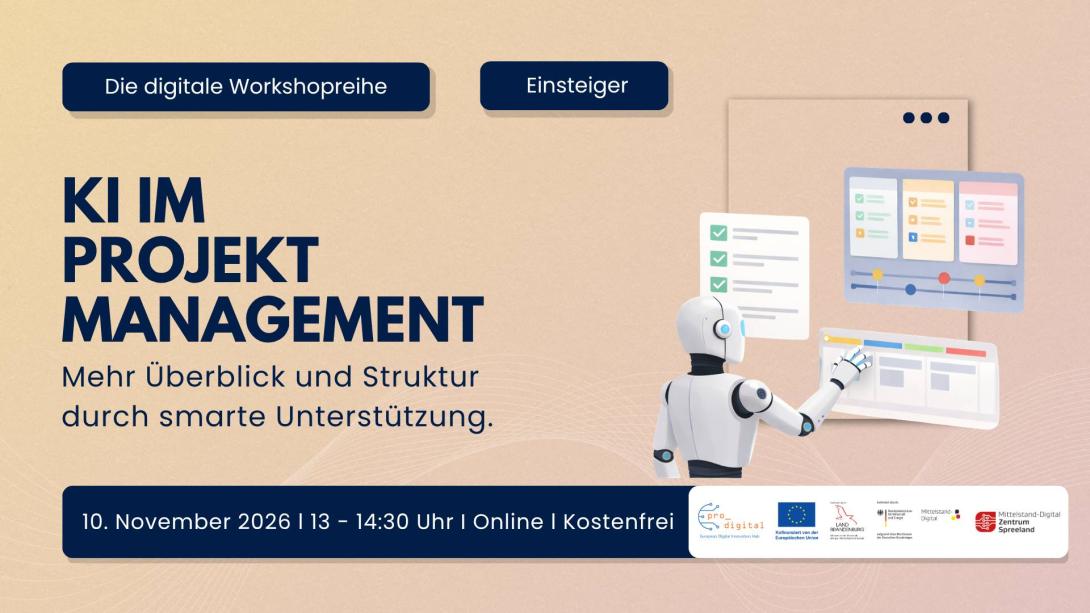 Flyer zur Veranstaltung - KI im Projektmanagement