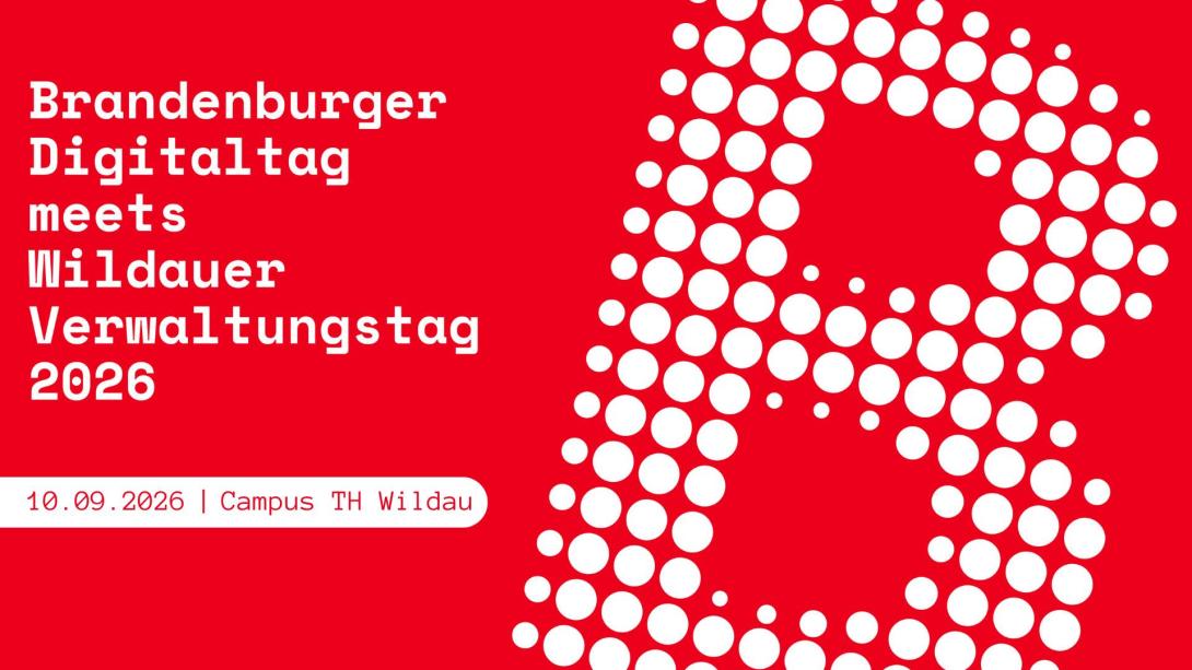 Plakat zur Veranstaltung - Brandenburger Digitaltag meets Wildauer Verwaltungstag