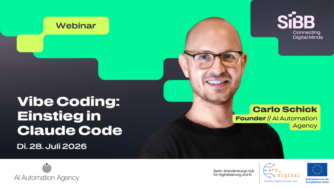 Flyer zur Veranstaltung - Vibe Coding: Einstieg in Claude Code