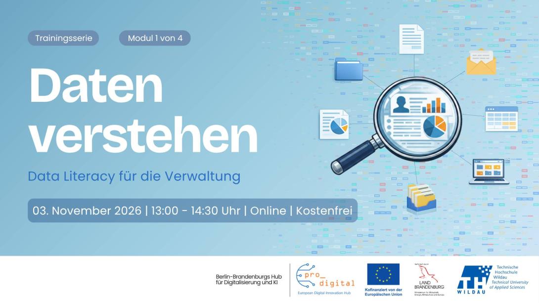 Flyer zur Veranstaltung Datenmanagement für die Verwaltung