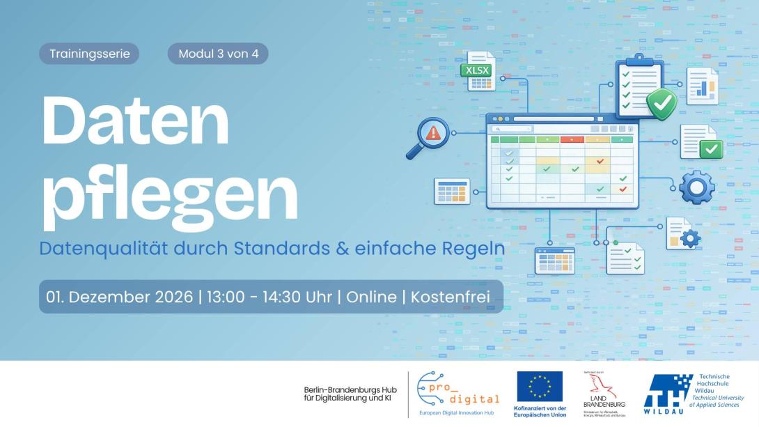 Flyer zur Veranstaltung Datenmanagement für die Verwaltung