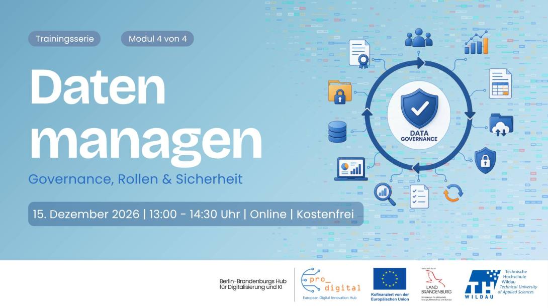 Flyer zur Veranstaltung Datenmanagement für die Verwaltung