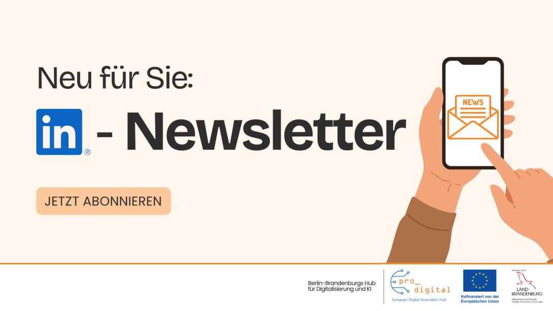 Flyer mit Infos zum Newsletter